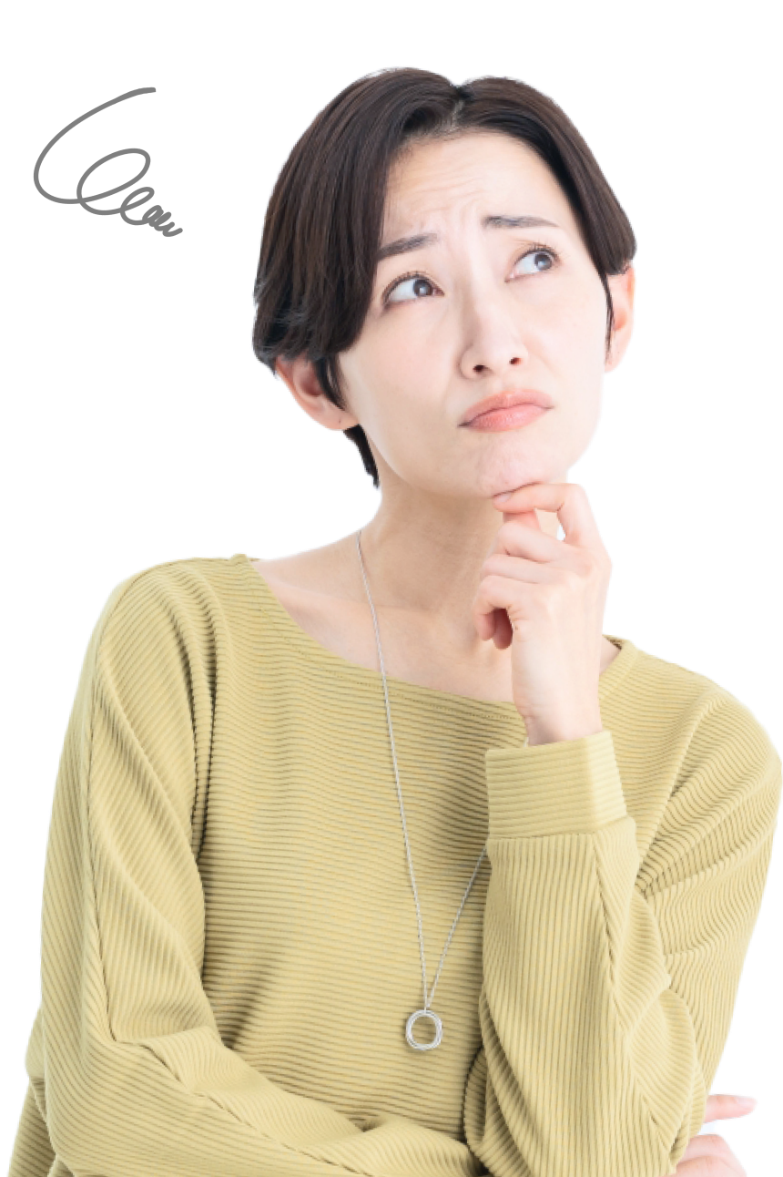歯で悩んでいる女性
